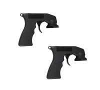 AOQIVIS Rust-Oleum 243546 Lot de 2 bombes aérosols standard avec poignée de déclenchement pour peinture en aérosol, adhésifs et réutilisables Noir