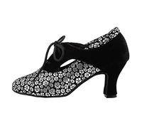 AOQUNFS Chaussures de Danse de Salon a Strass Latine Salsa Tango Argentin,YCL318-Argent-6,EU 41