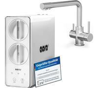 AORA GT600 Osmose inverse sous-bord - Filtre à eau potable sans réservoir - Système de filtration en 8 étapes RO - Robinet à 3 voies - Changement de filtre en 3 secondes - Installation d'osmose eau
