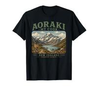 Aoraki Mount Cook Nouvelle-Zélande Vintage Alpes du Sud T-Shirt