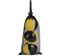 Aoresac 3PCS Jaune Noir PU Thud Jonglerie Balles Clown Jouant Jongler Balle Ensemble pour Débutant, Léger et Robuste, Idéal pour Les Enfants et L'Entraînement de Coordination Oeil-Main