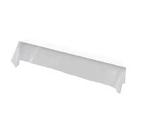Aoresac Brimpperie Robuste, Tache et Rides, Nappe 100% Polyester, pour Les Fêtes, Les Banquets, Les Mariages ou Toutes Les Occasions, avec Une Lisse, Une Conception Transparente, Facile à (Blanc)