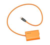 Aoresac Câble Adaptateur d'alimentation PD Type C, Affichage de L'état de la Batterie pour DCS5 S5 II pour Enregistrement Vidéo ABS 1 X Câble Batterie Factice