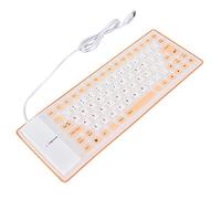 Aoresac Clavier en Silicone Clavier en Silicone Souple (Orange)