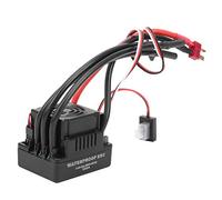 Aoresac Contrôleur de Vitesse ESC sans Balais 120 A pour Voiture 1/8 RC, Compatible avec Les Moteurs sans Balais Capteur, linéarité Efficace de L'accélérateur, Réponses Améliorées, (Insert en T)