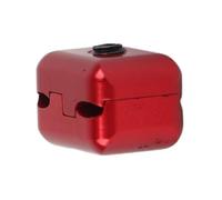 Aoresac de Fixation en Métal, Boucle de Serrage pour Corde d'arc en Alliage D'aluminium, Installation Facile pour Arc à Poulies, Réduit Les Vibrations, Améliore la Précision, Taille Mini (Rouge)