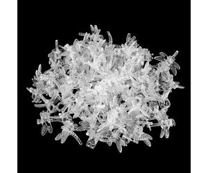 Aoresac de Tige à Forte Adhérence, Support D'orchidée en Plastique Robuste, Support de Plante à Dégagement Facile pour Vignes, Rose Rouge Transparent, Fixation Facile des Couronnes de (Blanc