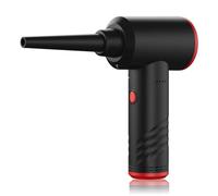 Aoresac Dépoussiéreur D'air Portable, Puissant Dépoussiéreur électrique sans Fil avec Vitesses Réglables, 3 Buses, Lumière LED, 3 Niveaux de Puissance, pour le Nettoyage de (AD38 Noir Version