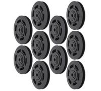 Aoresac Ensemble de 10 Roues de Poulie à Roulement en Nylon de 95 Mm, Haute stabilité de sécurité, Facile à Changer, pour équipement de Fitness avec Profondeur de Rainure 10,5 Mm