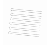 Aoresac Ensemble de Barbecue en Métal Brochette avec Fourchettes, 6 Pièces Barbecue de Camping Pique-nique en Plein Air, Facile à Nettoyer, Résistant aux Hautes Températures,