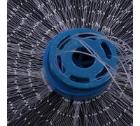 Aoresac Filet de Pêche Monofilament en Nylon, Excellent équipement pour Les Amateurs de Pêche, Petit Maillage 0,5 Doigt, Filet à Lancer à la Main avec Poids en Fer galvanisé, Opération (4,8 Millions)