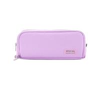 Aoresac Grande Trousse à Crayons, Pochette à Crayons Kawaii, Jolie Boîte de Papeterie pour Filles et Garçons, Pochettes Esthétiques Fermeture éclair, Sac de Rangement pour (Violette)
