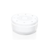 Aoresac Machine à Bruit Blanc Portable Machine Sonore Puissante Bébé Adultes Convient pour Dormir au Bureau à Domicile avec Veilleuse Rechargeable avec Haut-parleur Bruit Blanc (Blanc)