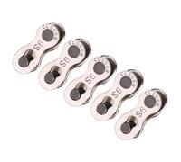 Aoresac Maillon de Chaîne de Vélo Robuste, Connecteur de Joint Magique à Dégagement Rapide pour Vitesse 8/9/10, 5 Paires par Paquet, en Acier à Haute (Pas de vitesse standard 9)