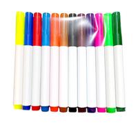 Aoresac Marqueurs de Tableau Blanc Flottants Stylos Effaçables à Sec Stylos de Peinture Stylo Peinture à L'eau Magique Base D'eau 12 Pièces Effaçable Séchage Rapide Non Tox (Couleur #-2)