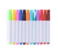 Aoresac Marqueurs de Tableau Blanc Flottants Stylos Effaçables à Sec Stylos de Peinture Stylo Peinture à L'eau Magique Base D'eau 12 Pièces Effaçable Séchage Rapide Non Tox (Couleur #-1)