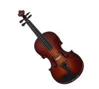 Aoresac Mini Modèle de Violon, Ornement Musical Artisanal en Bois Exquis pour la Décoration de la Maison ou du Bureau, d'anniversaire avec Support, Modèle de Violon Miniature Unique