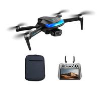 Aoresac Mini Quadrirotor Pliable avec Double Caméra HD 2,7K pour Débutants Adultes Garçons Filles, Retour GPS et évitement d'obstacles pour Avion télécommandé (Noir #-1)