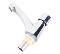 Aoresac Robinet de Lavabo à économie D'eau en Laiton chromé G1/2, Fermeture Automatique, en Laiton de qualité Supérieure, Facile à Nettoyer, Type Poussoir, Fonction de Temporisation,