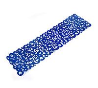 Aoresac Set de Table en Feutre, Motif Floral ajouré, Chemin de Table Résistant à la Chaleur, Décoration Artistique et élégante pour la Maison, pour la Famille ou Les Amis, Rangement (Bleu Royal)