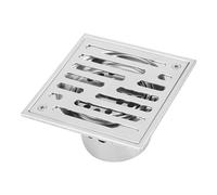 Aoresac Siphon de Sol carré Anti-odeur en Acier Inoxydable de Gros Calibre avec Filtre à Cheveux, Empêche les Odeurs, les Insectes et les Souris de Pénétrer, Facile à (110 * 110mm (modèle grand