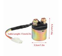 Aoresac Solénoïde de Relais de Démarrage, Nouveau Relais de Solénoïde de Démarrage du marché Secondaire, Remplacement Préfet de, Haute fiabilité, Installation Facile, Ajustement pour /