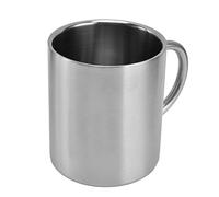 Aoresac Tasse à café en Acier Inoxydable 410 Ml, Double Paroi Isolée | Tasse à thé, Construction en Métal, Utilisation en Camping, Voyage, Bureau, Passe au Lave-vaisselle, Poignée Froide au