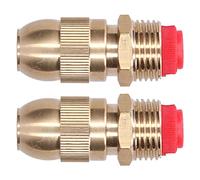 Aoresac Tête D'arrosage Réglable G1/2, Filetage Mâle, Buse en Laiton pour Pelouse de Jardin, Adaptée à L'irrigation par Aspersion Agricole dans les Cours, Jardins, Pelouses, avec un