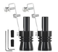 Aoreun 2 Pcs D'échappement Sifflet, Turbo Simulateu Sifflet de Tuyau D'échappement, Universel Sifflet de simulateur de Son Turbo pour Diamètre 56-85MM pour les Voitures et les Motos