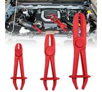 Aoreun 3 Pièces Pince Durite Carburant, Pinces pour Tuyaux Flexibles Pince à Collier de Serrage Pinces Tuyaux Outil de Serrage pour Tuyaux Flexibles pour Tuyaux de Frein Tuyaux Carburant(Rouge)