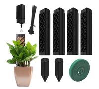 Aoreun 4 Pcs Bâton de Mousse pour Treillis Monstera, Tuteur Monstera avec Aide à L'arrosage, Support pour Plantes D'intérieur pour Plantes Grimpantes