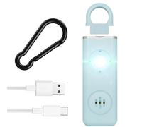 Aoreun Alarme Personnelle, Porte-clés avec Signal Stroboscopique LED, Alarme Panique de 130 DB, Safe Sound Personal Alarm, Porte clé Alarm pour Femmes Hommes Enfants et Personnes Gées - Bleu