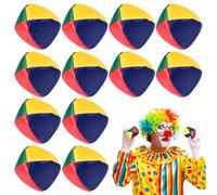 Aoreun Balles de Jonglage, 12 Pcs Ensemble de Balles de Jonglage Boules de Jongle Colorées pour Adultes Kit de Balle de Jongle Durable Mini Balles de Jonglerie de Qualité pour Enfants et Adulte