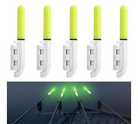Aoreun Bâton Canne à pêche électronique LED, Lot de 5 bâtons Lumineux de pêche étanches avec Boucle électronique pour en mer
