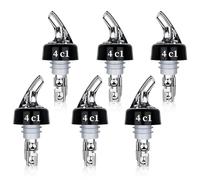 Aoreun Becs à Liqueur, 6 pièces 4cl Bec verseur alcool Auto-Pour Bec verseur alcool Auto-Pour doseur à Alcool pour Le Vin, l'alcool, les Cocktails et L'huile