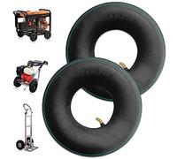 Aoreun Chambre à Air Brouette, 2 PCS Chambre à air Remorque 4,10/3,50-4 - Valve pliée - Tube De Remplacement pour Chariot à Main Chariot de Transport Chariot de Jardin Tondeuse à Gazon