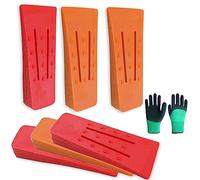 Aoreun Coins D'Abattage D'Arbres, 6 Pcs ABS Plastique Cale D'abattage, 15cm Cales Kit Coins D'abattage pour Tronçonneuses, Coin Bucheron pour Guider la stabilisation de l'arbre, pour la foresterie