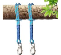 Aoreun Cordes de Balançoire, Lot de 2 Sangles de hamac 0.6M Cordes Extension pour Balançoir, Sangle de Balançoire avec Crochet, Sangle de Fixation de Balançoire pour Hamacs, Arbre Extérieur Chaise