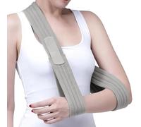 Aoreun Écharpe De Bras, 160 cm Réglable Léger Confortable Épaule Immobilisateur, Réglable Maintien du Bras Echarpe de Bras Pour Les Femmes et Les Hommes pour Les Blessures au Coude et Au Bras(gris)