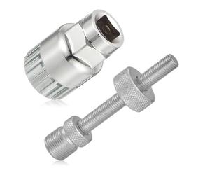 Aoreun Extracteur de Manivelle de Vélo,Outil de Boîtier de Pédalier, Outil Universel Anti-dérapant de 24 mm avec 20 Dents, Demonte Pedalier Velo Trousse de Réparation pour Pédalier Shimano/VP/FSA/LP