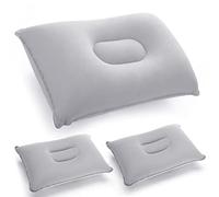 Aoreun Gonflable Oreiller de Camping, 3 x Oreillers de Camping Plage gonflables Portable Coussin d'air Oreiller d'extérieur Oreillers de Camping Plage Compressible Compact pour Randonnee, Bureau