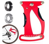 Aoreun Jauge de Tension de Rayon de Vélo, Outil de Mesure de Tension pour Rayons de Vélo Outil de Calibrage d'Outil de Mètre de Tension de Rayon pour Problèmes de Roue de Diagnostic (Rouge)