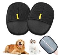Aoreun Lot de 2 gants magnétiques pour animaux de compagnie, gants d'élimination des poils d'animaux domestiques, gants de toilettage pour poils d'animaux de compagnie, gants de toilettage pour poils