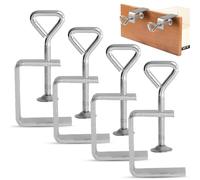 Aoreun Lot de 4 pinces en C en acier inoxydable - 50 mm - Petite pince en C - Pince à vis - Pince de fixation - Pince de fixation - Pince de serrage pour force, soudage, menuiserie, plage de serrage