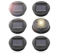 Aoreun Lot de 6 Lampe Solaire de Rechange pour Lantern, Remplacement de Couvercles Solaires avec ampoules LED, Étanche Lampes Solaires de Rechange Pour suspension extérieure, décoration de jardin