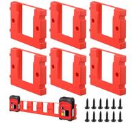 Aoreun Lot de 6 Supports de Batterie 18 V pour Einhell Power X-Change avec Vis, Cadre de Rangement, Compatible avec les Batteries Einhell PXC 18 V