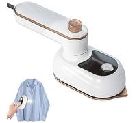 Aoreun mini fer à vapeur, Fer à Repasser de Voyage Portable 180 ° Rotatif avec Réservoir D'eau 50ml, humide et sec Machine à Repasser à Chauffage Rapide pour La Maison Voyage Affaires (Blanc)