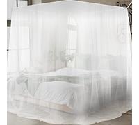 Aoreun Moustiquaire de Lit, Moustiquaire Carrée Universelle, Grand Carrée Moustiquaires, mosquito net pour Soler Efficacement Les Moustiques, Premium baldaquin pour Lits Simples Doubles- 200x210x220cm