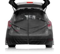 Aoreun Moustiquaire pour Hayon, Pare Soleil Voiture Filet Anti-Moustique, Moustiquaire Magnétique pour Hayon de Voiture avec Fermeture éclair Rideaux de Camping Amovibles et Magnétiques, 174 x 150cm