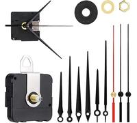 Aoreun Mouvement d'Horloge à Quartz, mécanisme Horloge Murale Mouvement DCF Radio-piloté avec Jeux d'aiguilles Mecanisme Horloge pour l'horloge de Bricolage Mouvement Silencieux - Noire